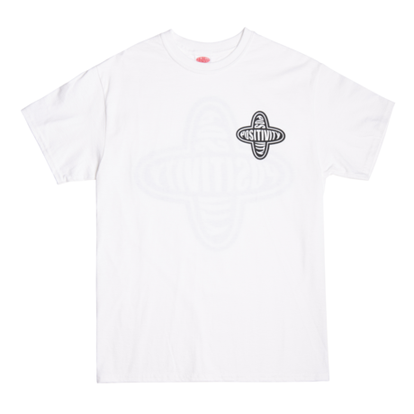 Petals and Peacocks ; Positivity Tee in White