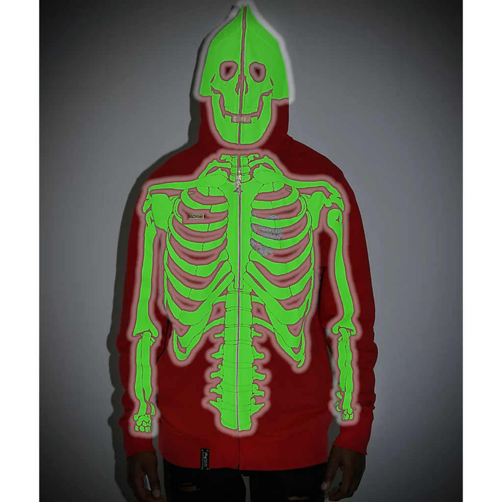 Lrg x Dead serious red full zip hoodie