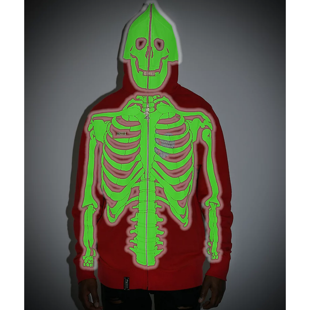 Lrg x Dead serious red full zip hoodie
