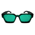 Petals and Peacocks ; optimistics sunglasses in emerald tortoise