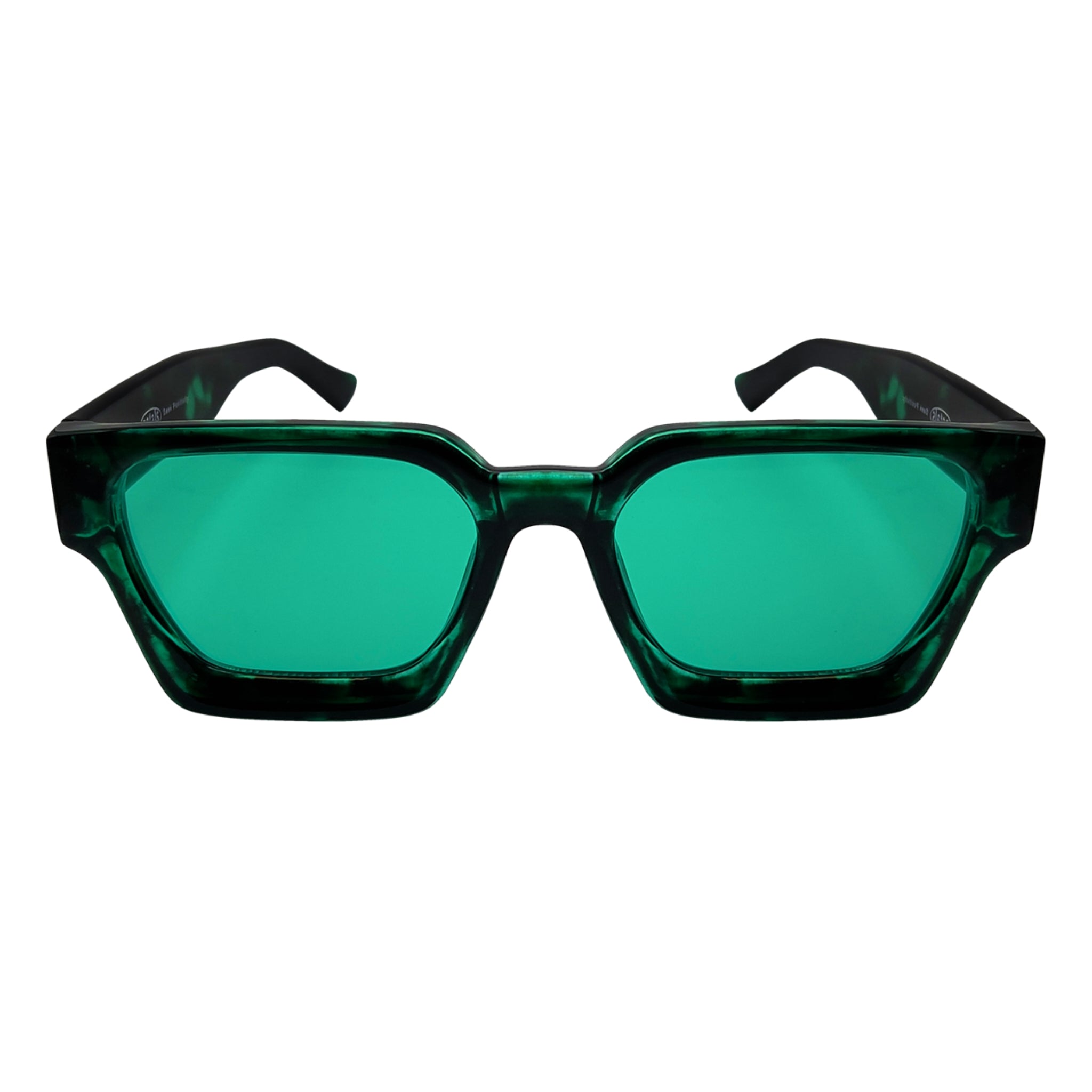 Petals and Peacocks ; optimistics sunglasses in emerald tortoise