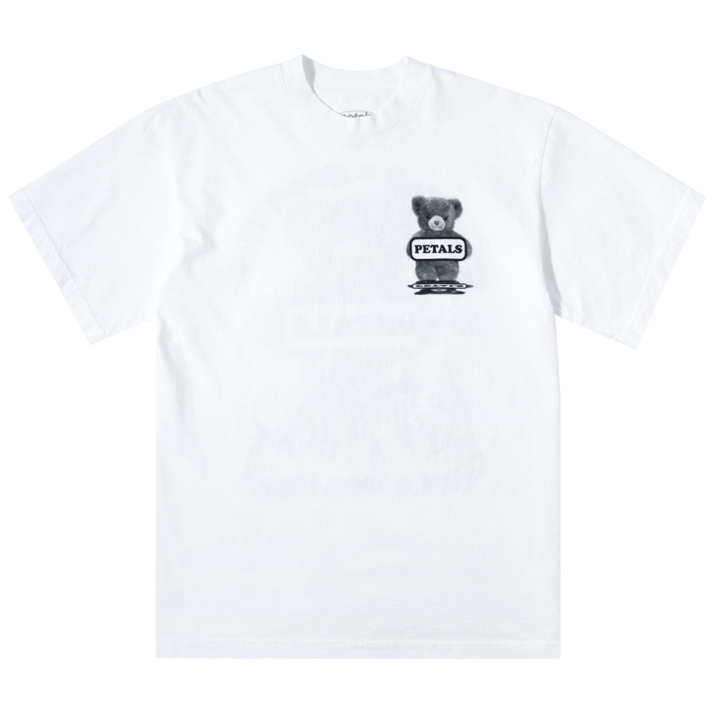 Petals and Peacocks ; Bear with me tshirt , wht