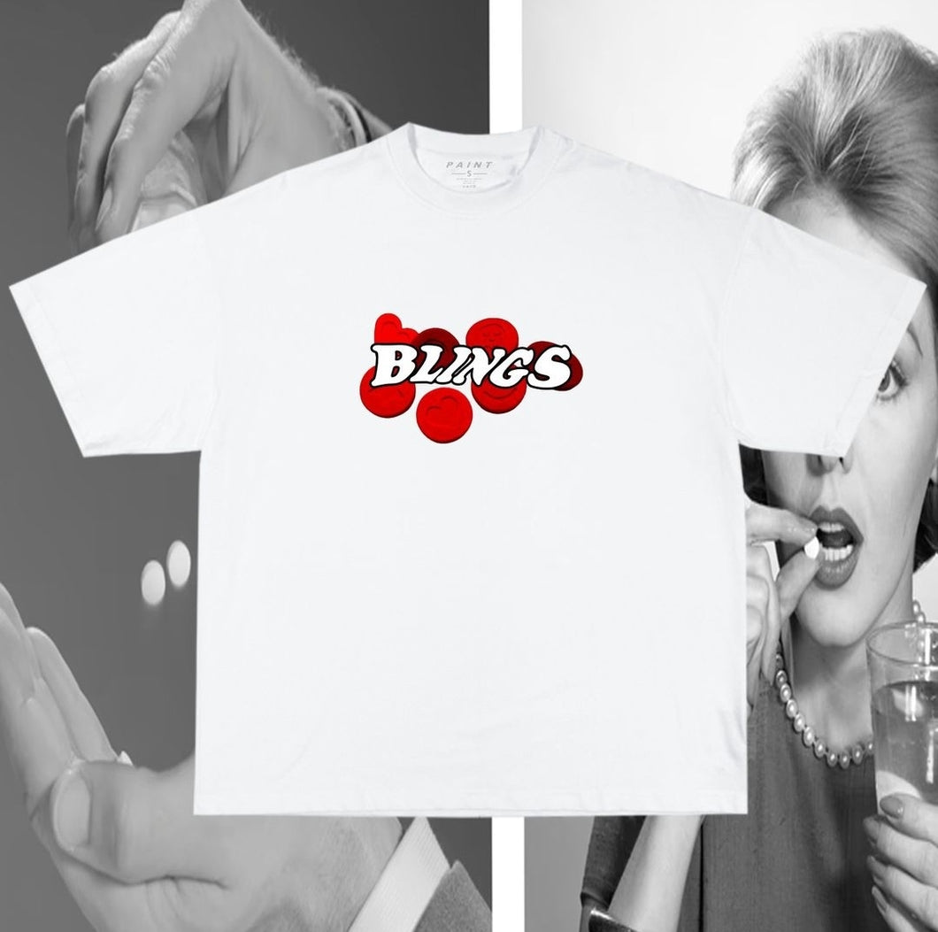 Paint ; Blings tee wht