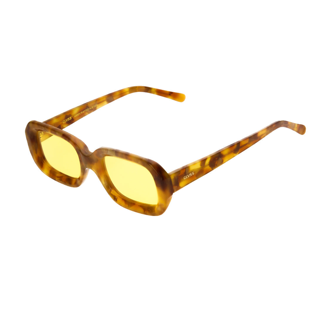 Glvss Eyewear Brand ; crush Havana yellow