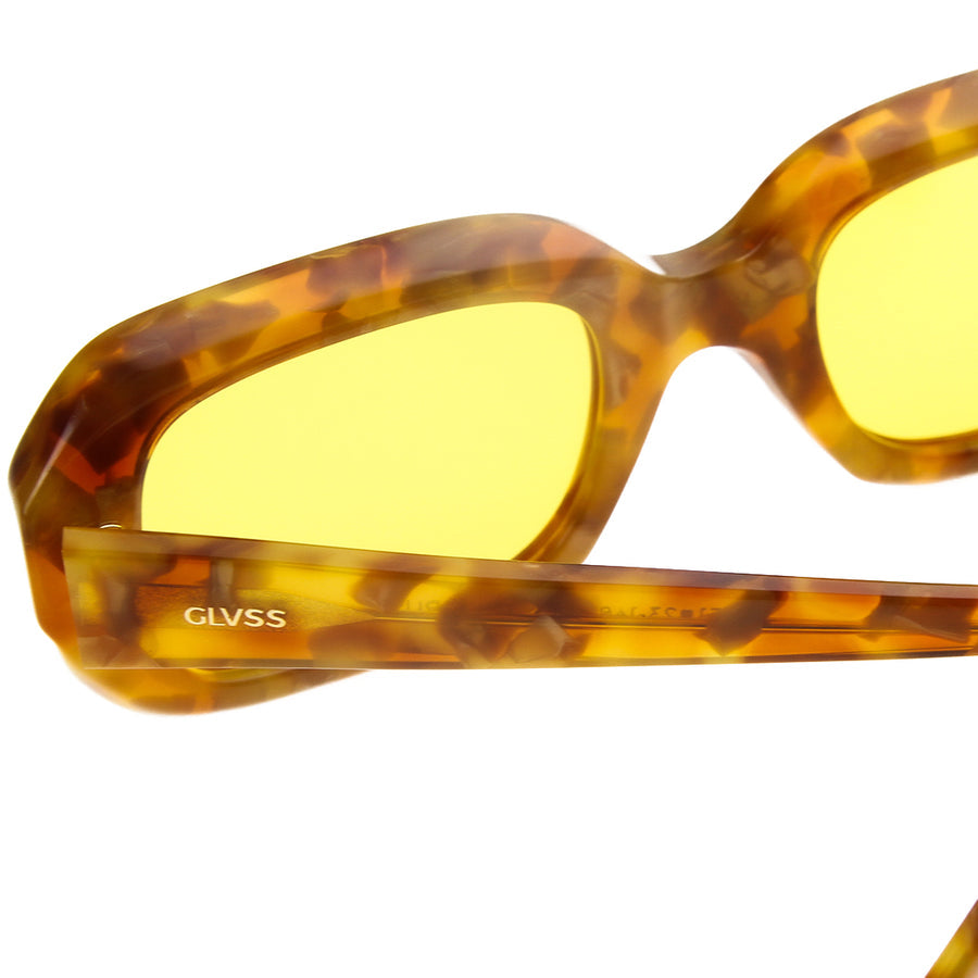 Glvss Eyewear Brand ; crush Havana yellow