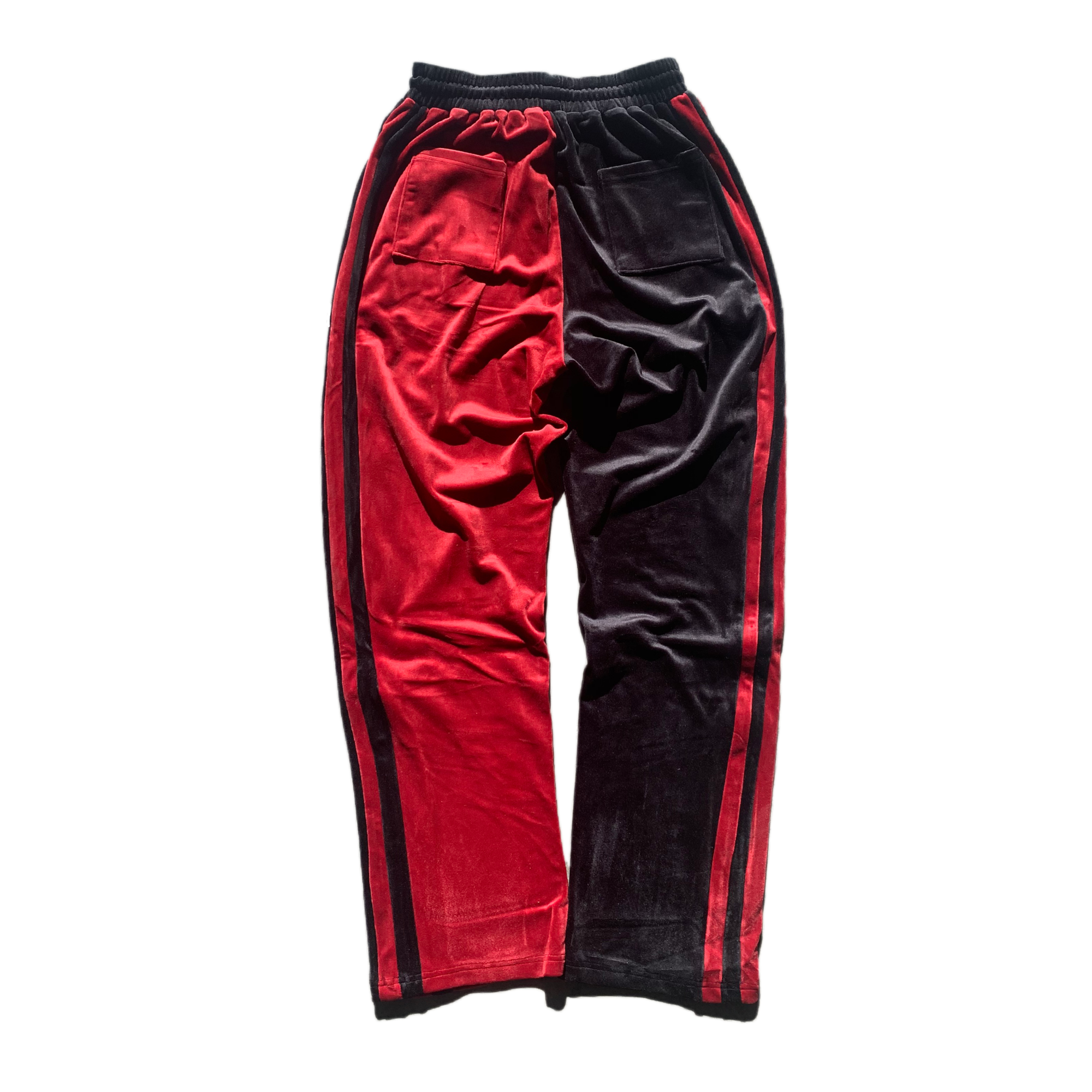 QTFL ; Velour Pants , burgundy , black
