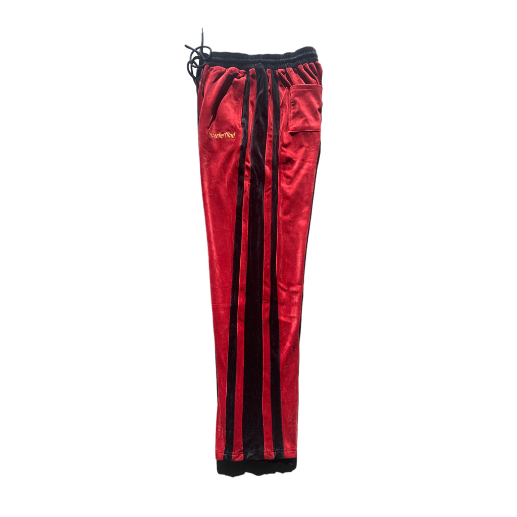 QTFL ; Velour Pants , burgundy , black