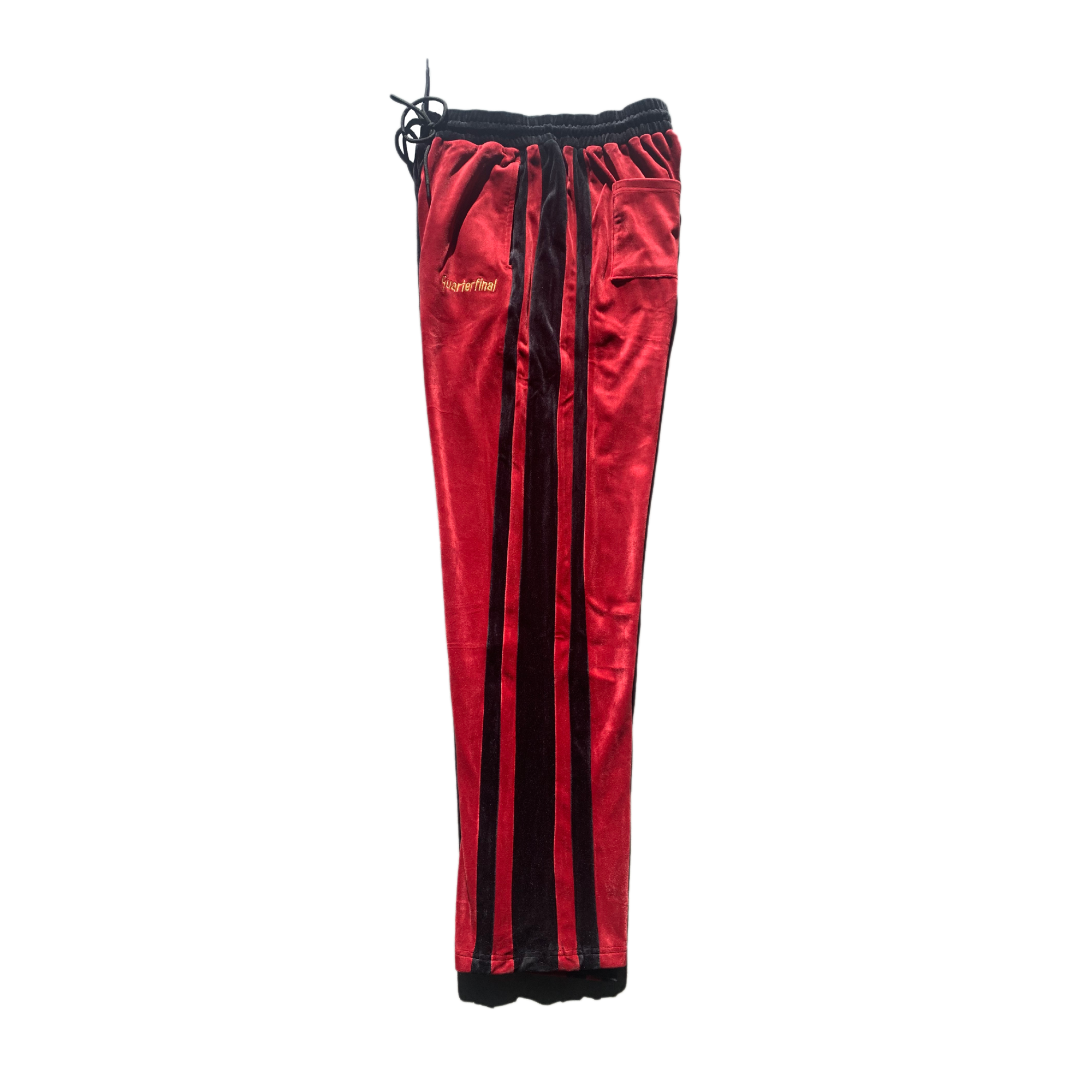 QTFL ; Velour Pants , burgundy , black