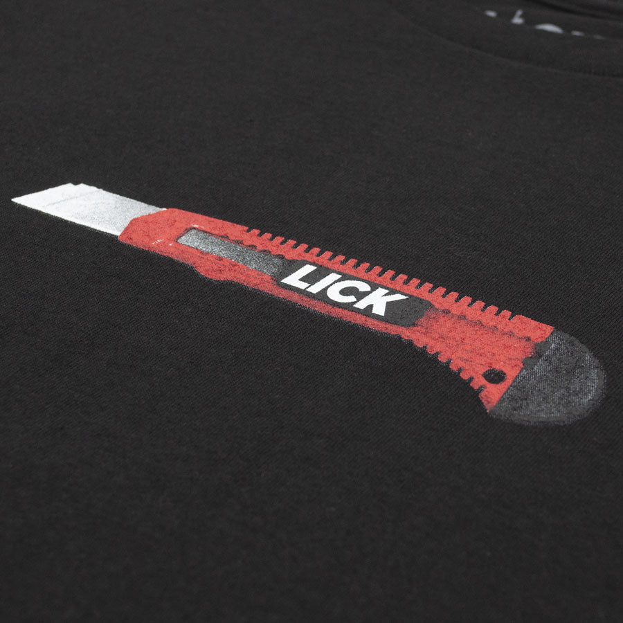 Lick nyc ; Box cutter tee , blk