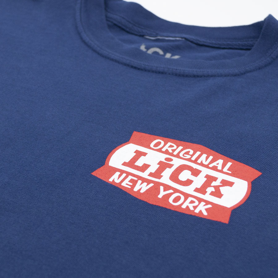 Lick Nyc ; Famous Original tee, nvy