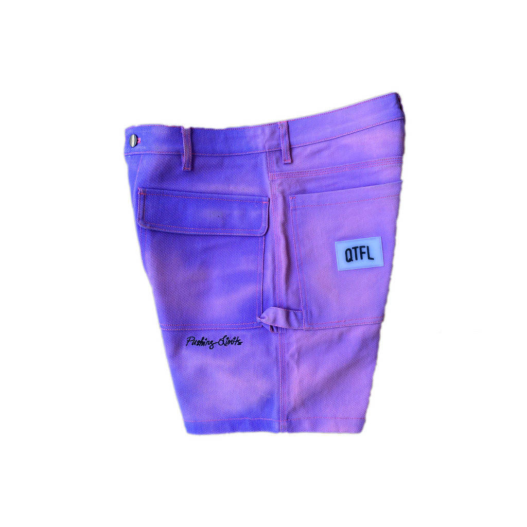 QTFL ; Heat Sensitive Denim Shorts , purple
