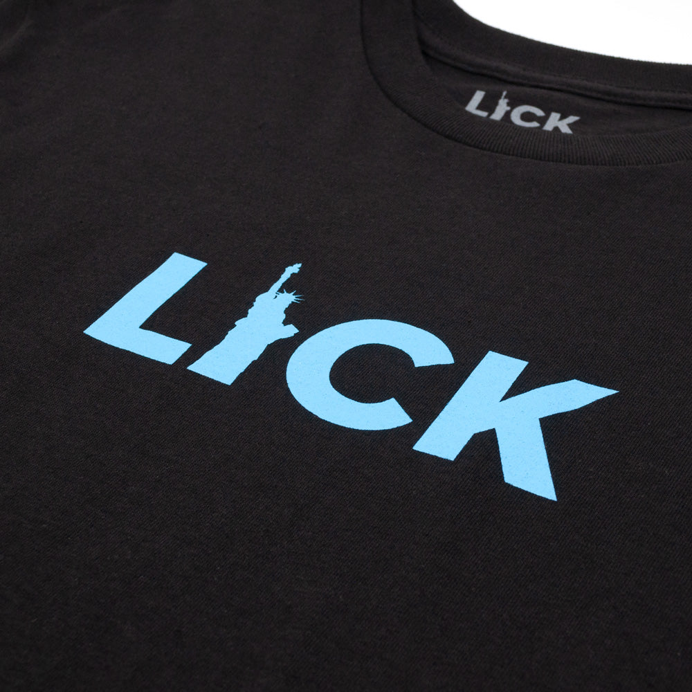 Lick Nyc ; Liberty Logo tee ,blk