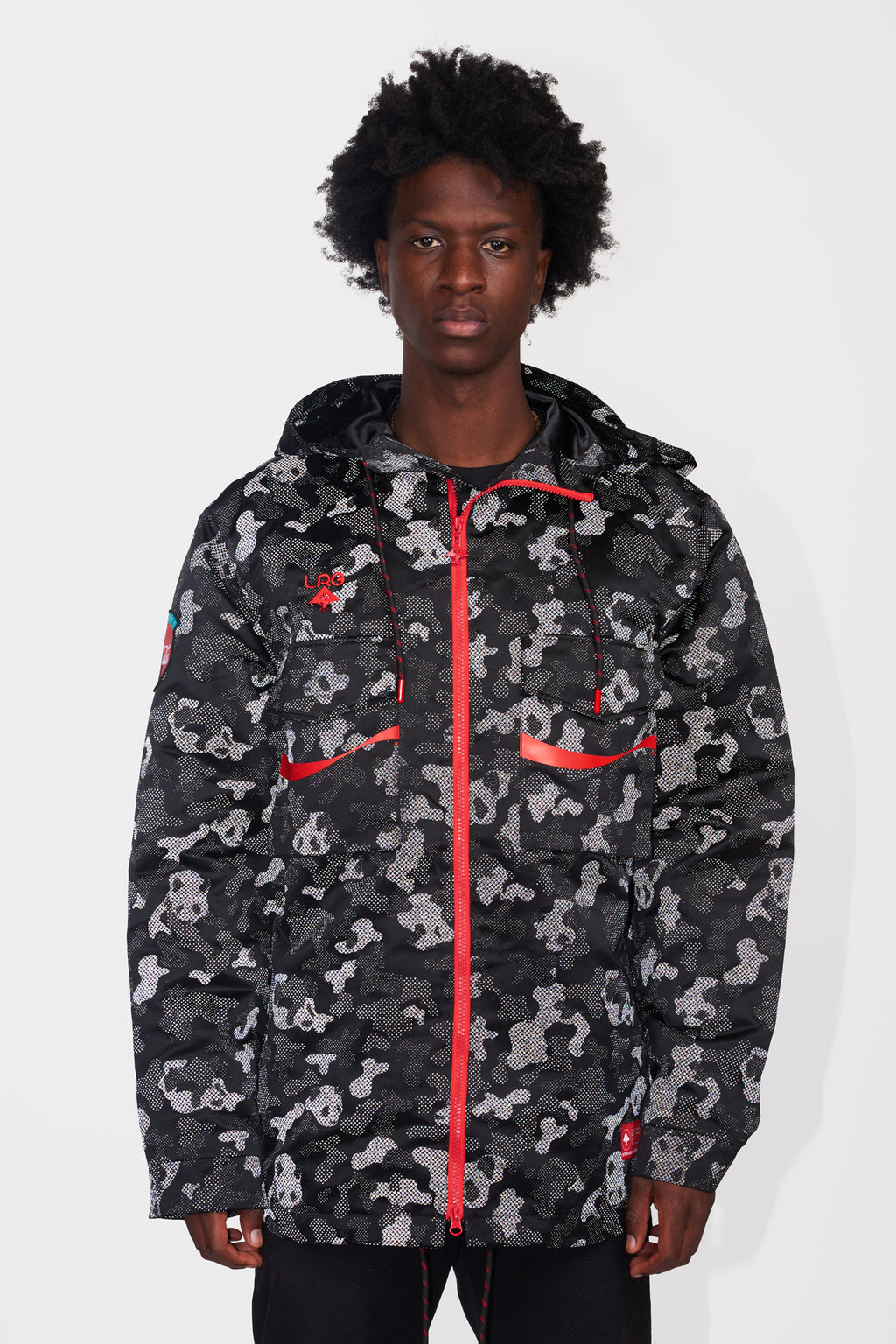 Lrg ; Coca-cola panda windbreaker jacket