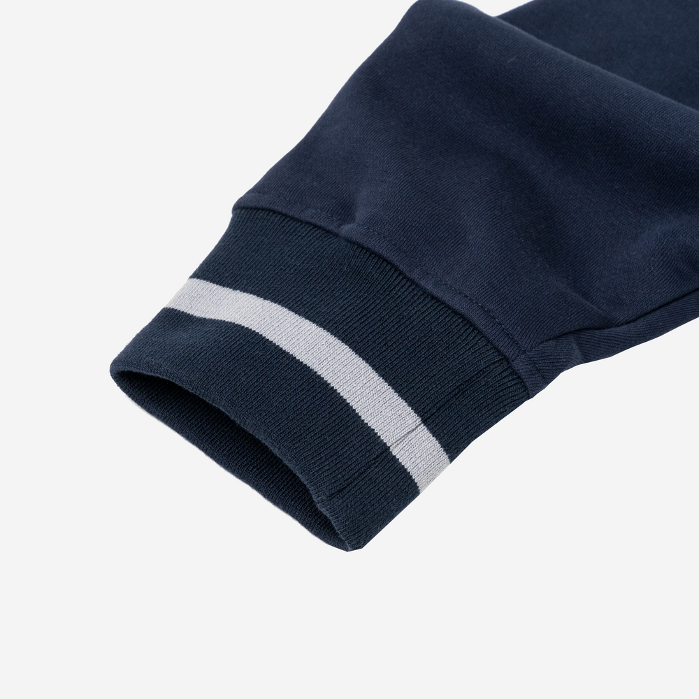 Felt ; Aspen Fleece crewneck , nvy