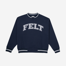 Load image into Gallery viewer, Felt ; Aspen Fleece crewneck , nvy
