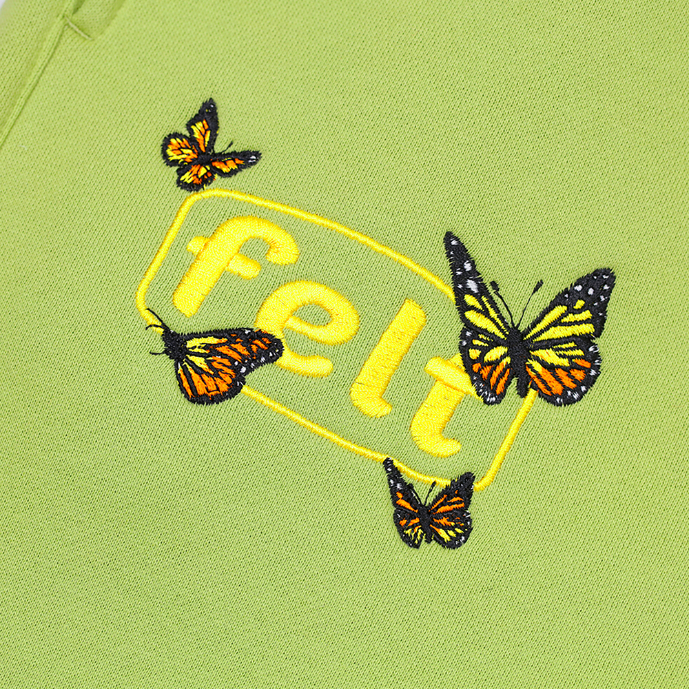 Felt ; Butterfly garden sweatpants, sage