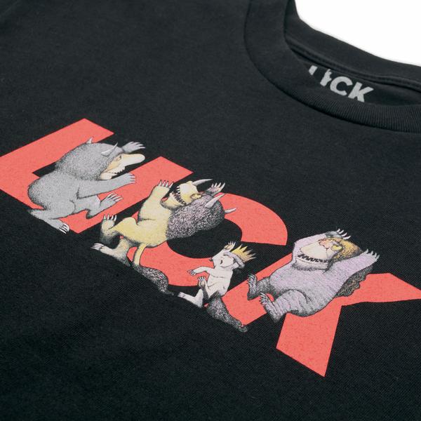 Lick Nyc ; Wild Things tshirt , blk